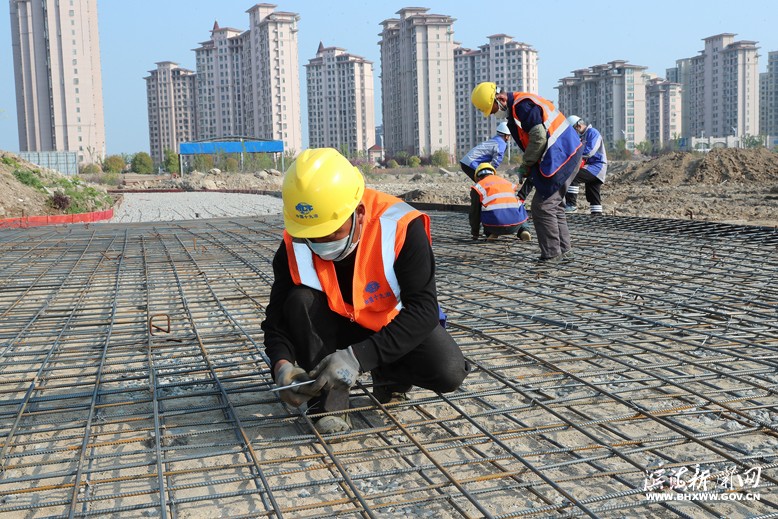 县文化艺术中心项目建设现场