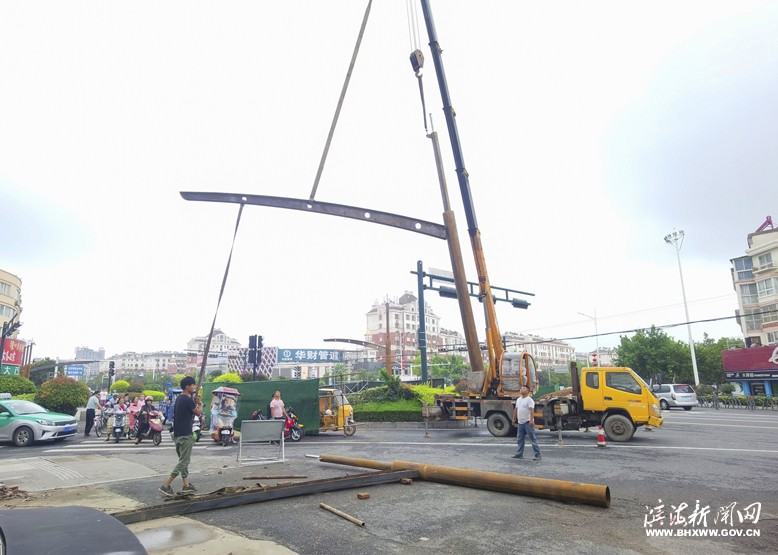 遮阳雨棚施工现场