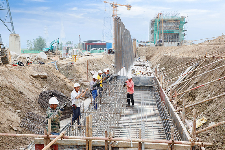 全县重点项目建设现场